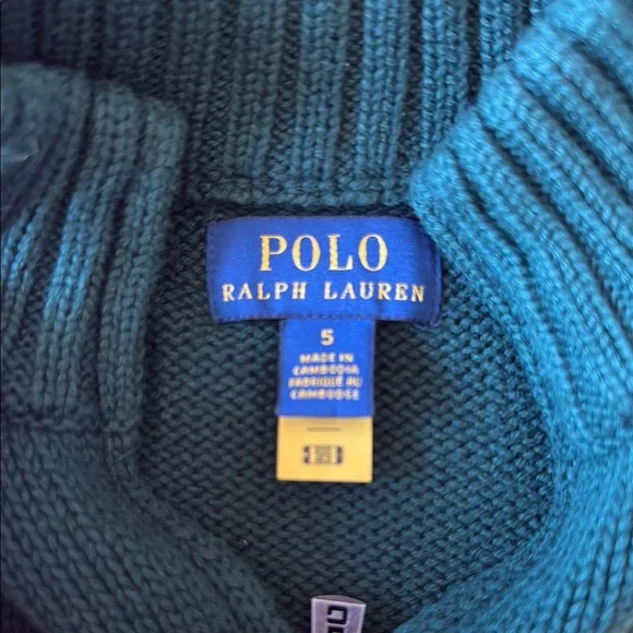 Boys Ralph Lauren sweater size 5 - Picture 2 of 4